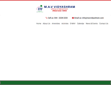 Tablet Screenshot of mavvidyashram.com